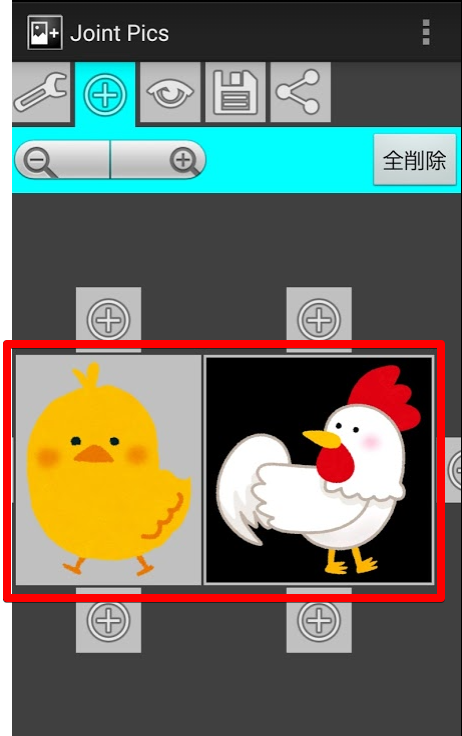 ひよことにわとりのイラスト