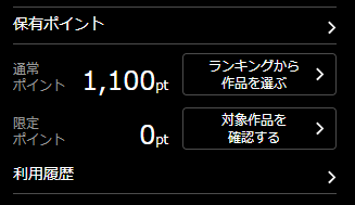 保有ポイント
