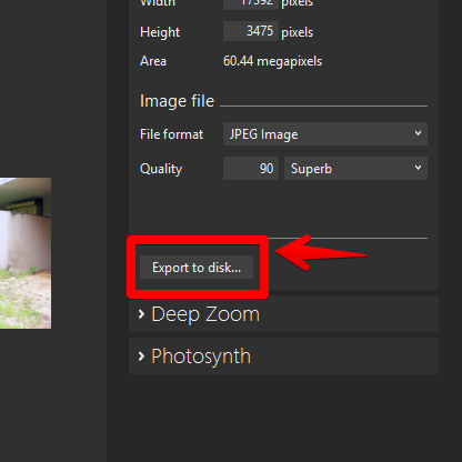 「Image Composite Editor」でパノラマ写真を作成する手順画像6
