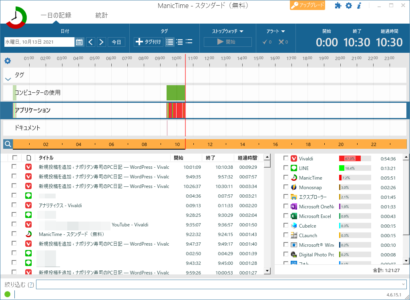 【ManicTime】PCのゲームやアプリの使用時間を監視するソフトの使い方