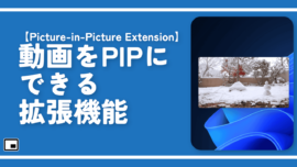 【Picture-in-Picture Extension】動画をPIPにできる拡張機能