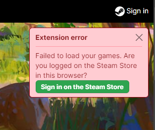 Extension error