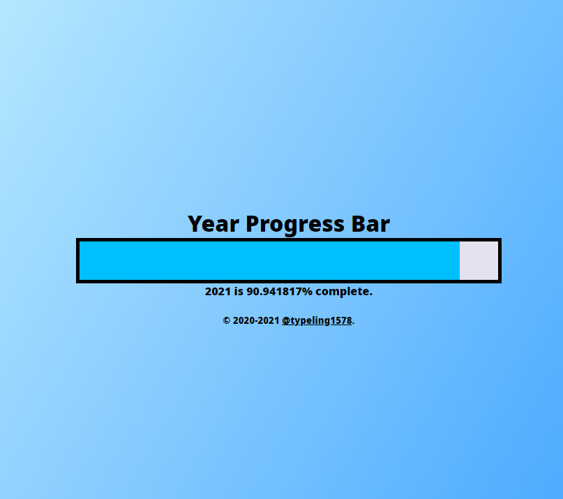 Year Progress Barのアイコン