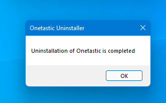 Onetastic Uninstaller