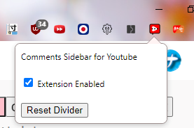 Comments Sidebar for Youtubeの設定