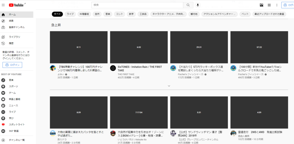 サムネイルが非表示になる