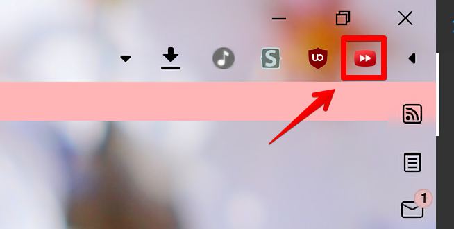ダウンロードしたChrome拡張機能アイコン