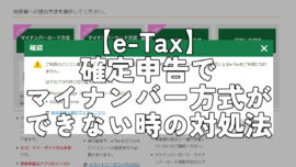 【e-Tax】確定申告でマイナンバー方式ができない時の対処法