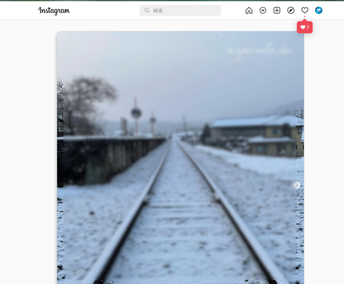 インスタの投稿を拡大画像で確認できる