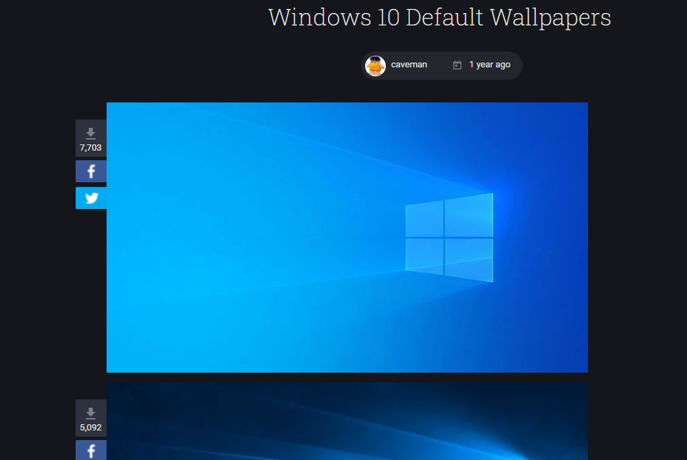Windows 10 Default Wallpapers　Wallpaper Cave