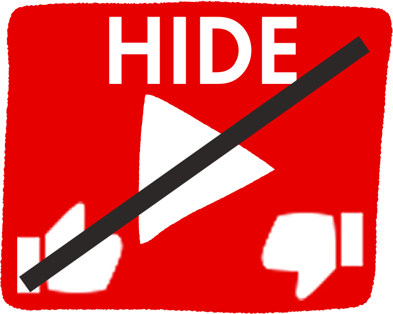 Hide Youtube Viewers and Ratingsのアイコン