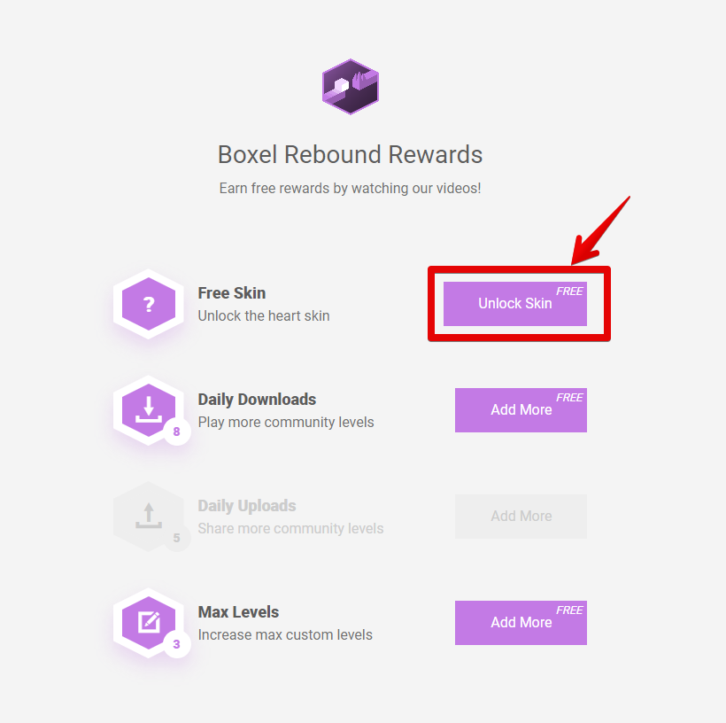 Boxel Rebound Rewards　Earn free rewards by watching our videos!