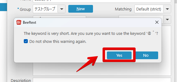 The keyword is very short. Are you sure you want to use the keyword?