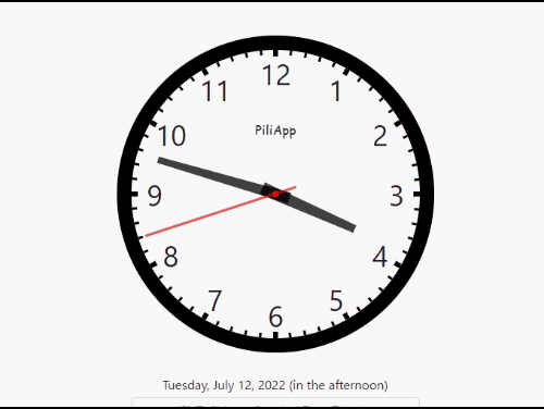 Analog clockのGIF画像