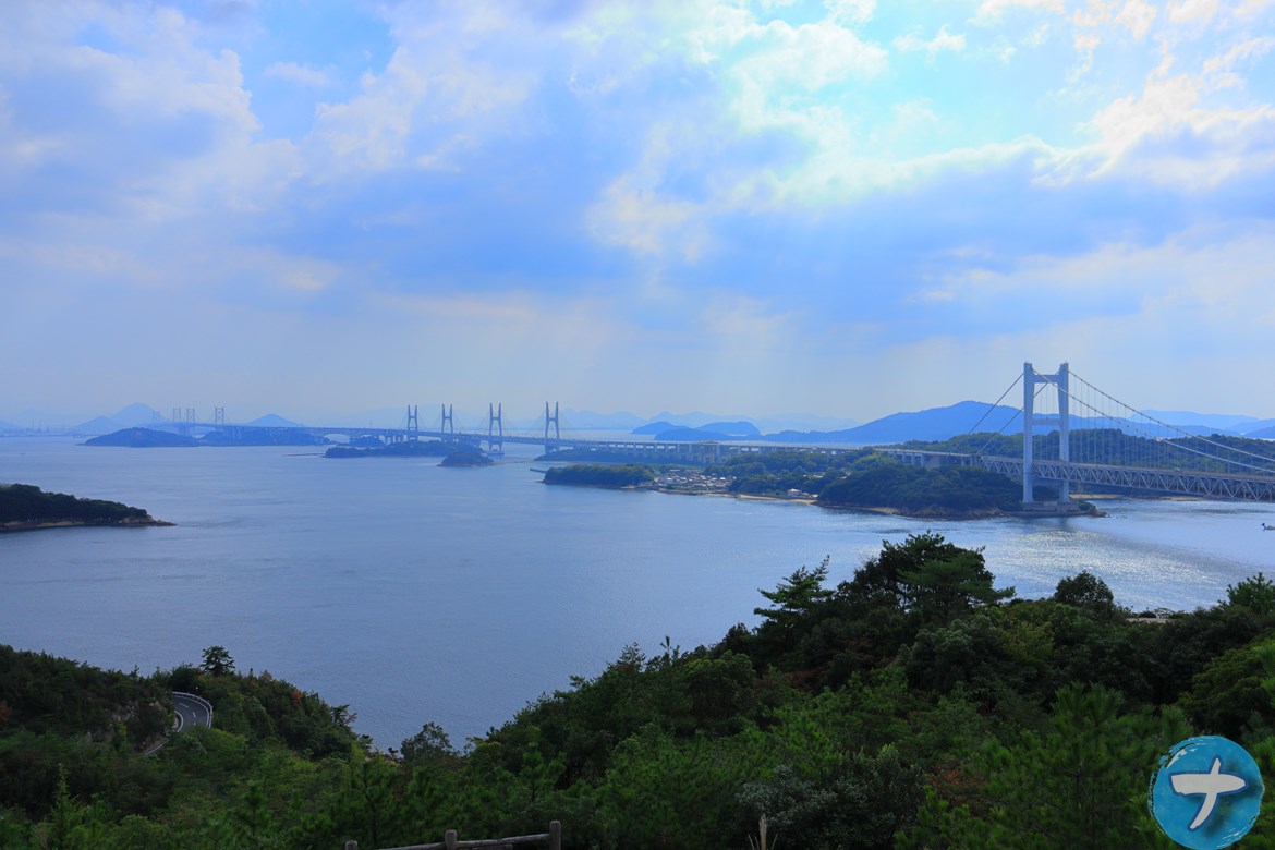 場を和ますための写真7　岡山県から見た瀬戸大橋