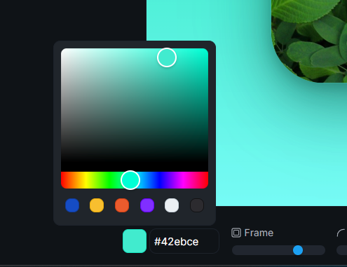 TweetPicsのスクリーンショット4　カラーパレット