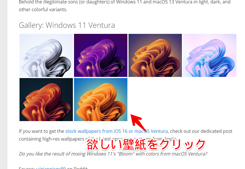 「Here are macOS Ventura-inspired stock Windows 11 wallpapers - Neowin」のスクリーンショット