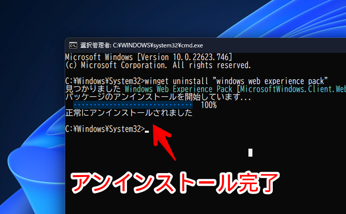 Windows11のウィジェットを無効化する手順画像6
