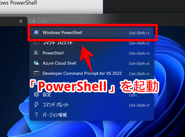 「PowerShell」を使って、新しいフォトを削除する手順画像1