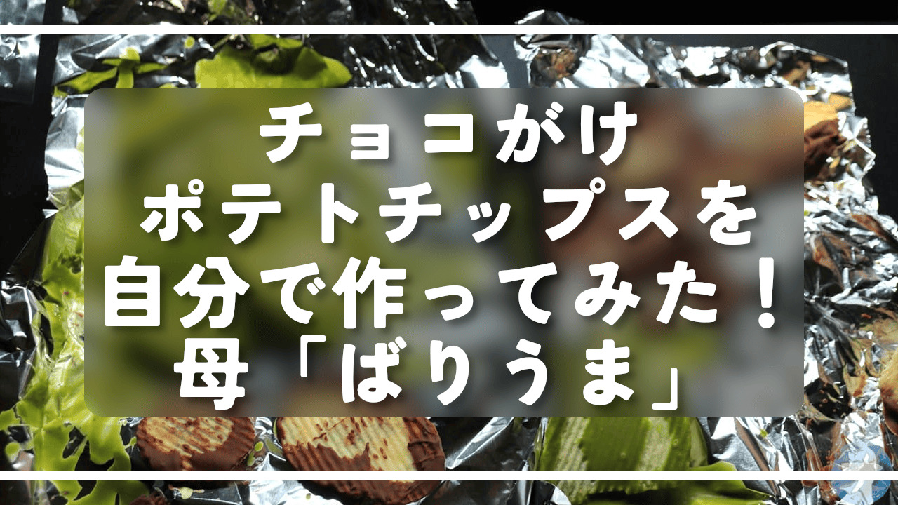 チョコがけポテトチップスを自分で作ってみた！母「ばりうま」