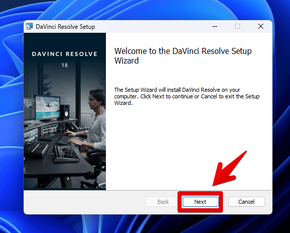 「DaVinci Resolve 18」をインストールする手順画像1