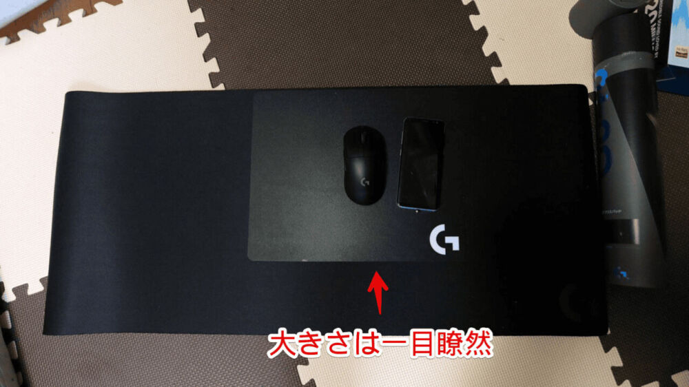 「G440t」と「G840」マウスパッドの比較画像2