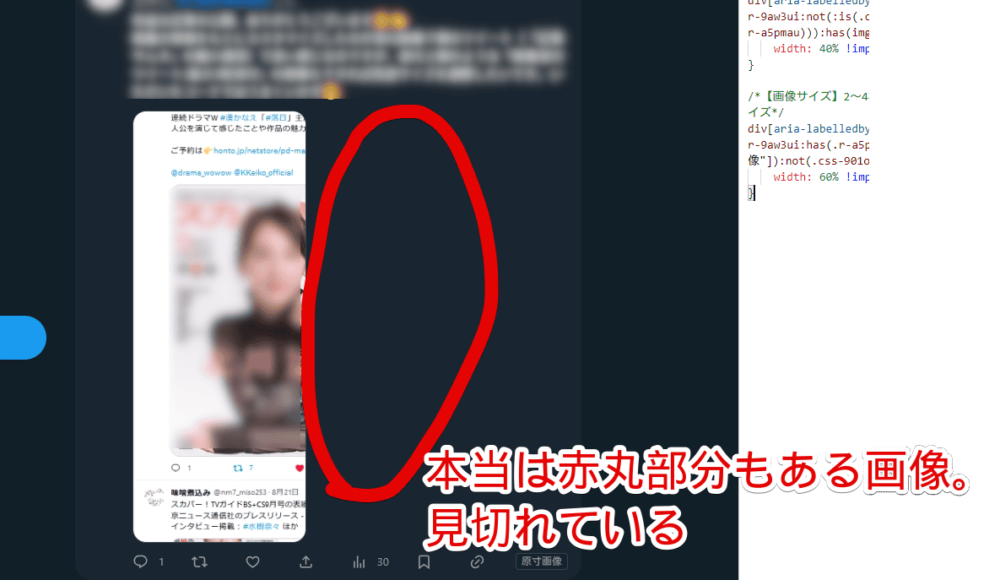 Twitterのメディア表示サイズをCSSで縮小する際に躓いたポイント解説画像3