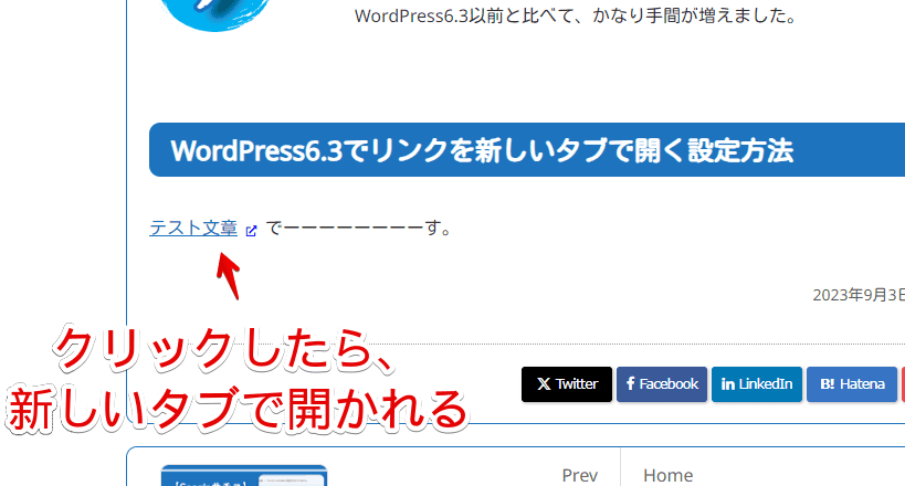 WordPress6.3でリンクを新しいタブで開くように設定する手順画像8