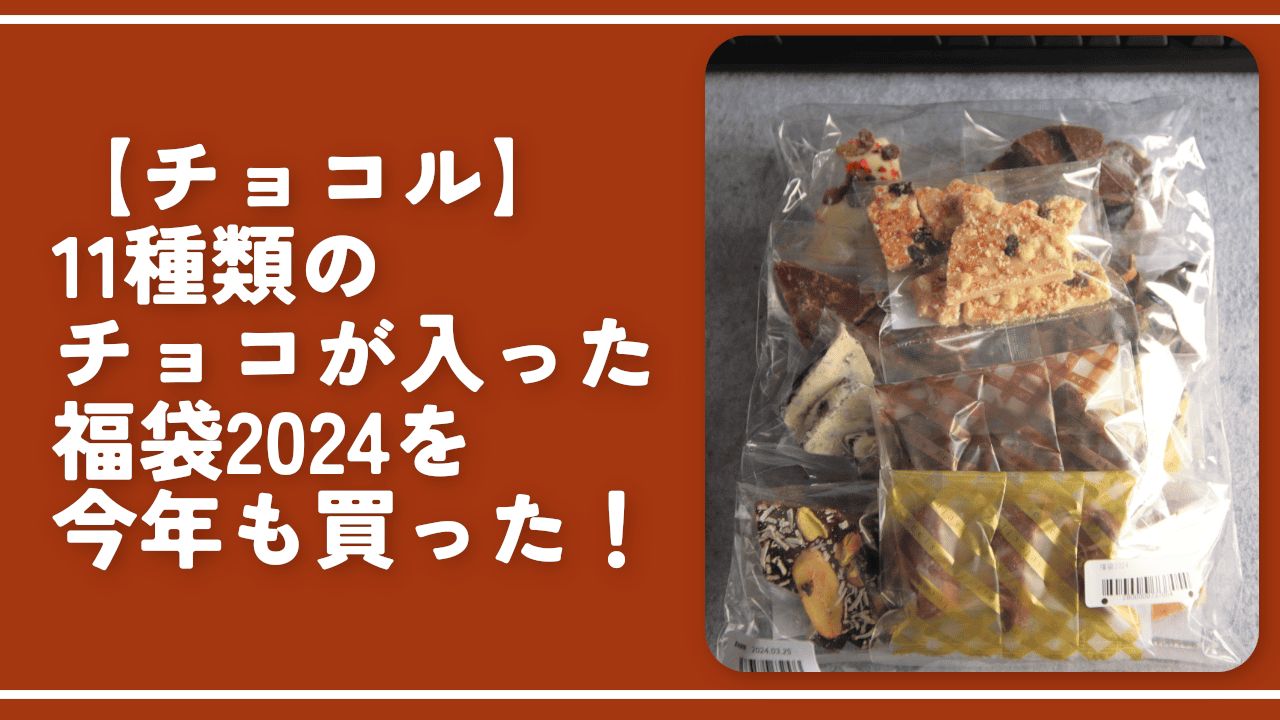 【チョコル】11種類のチョコが入った福袋2024を今年も買った！