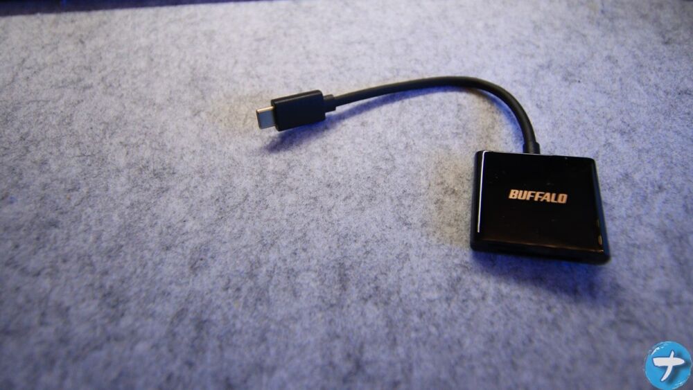 「バッファロー USB3.2 Type-Cカードリーダー（BSCR115U3CBK）」の写真