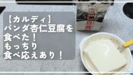 【カルディ】パンダ杏仁豆腐を食べた！もっちり食べ応えあり！