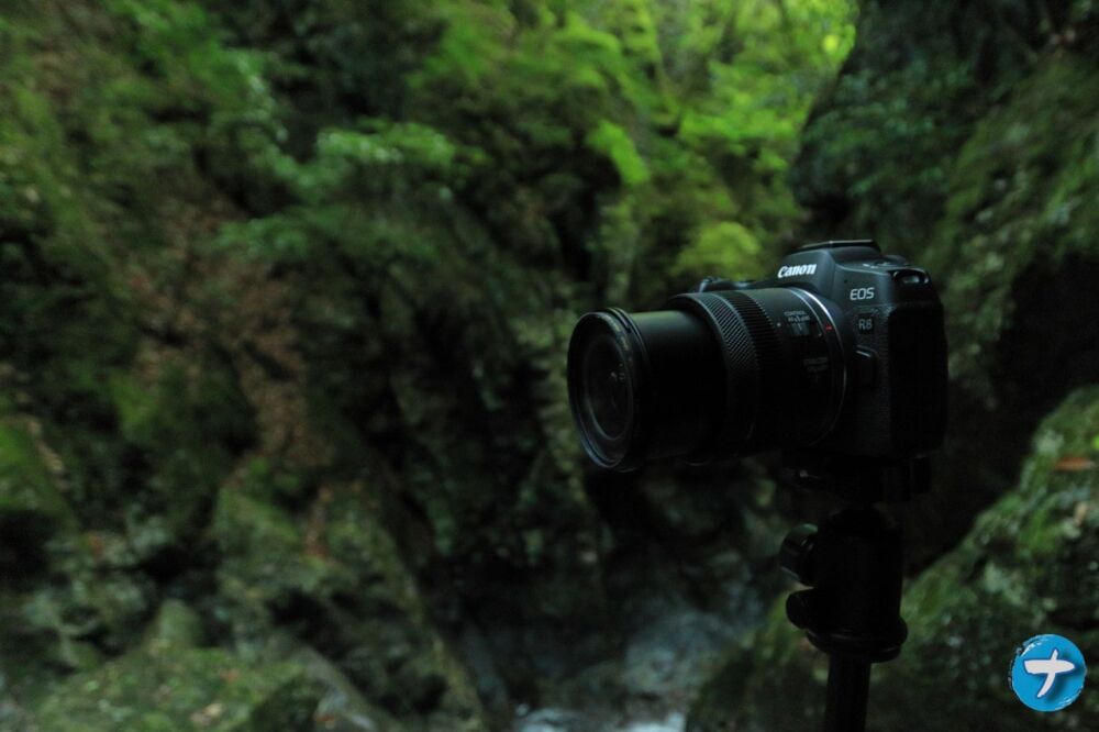 山口県岩国市にある「梅津の滝」で撮影した「EOS R8」の写真
