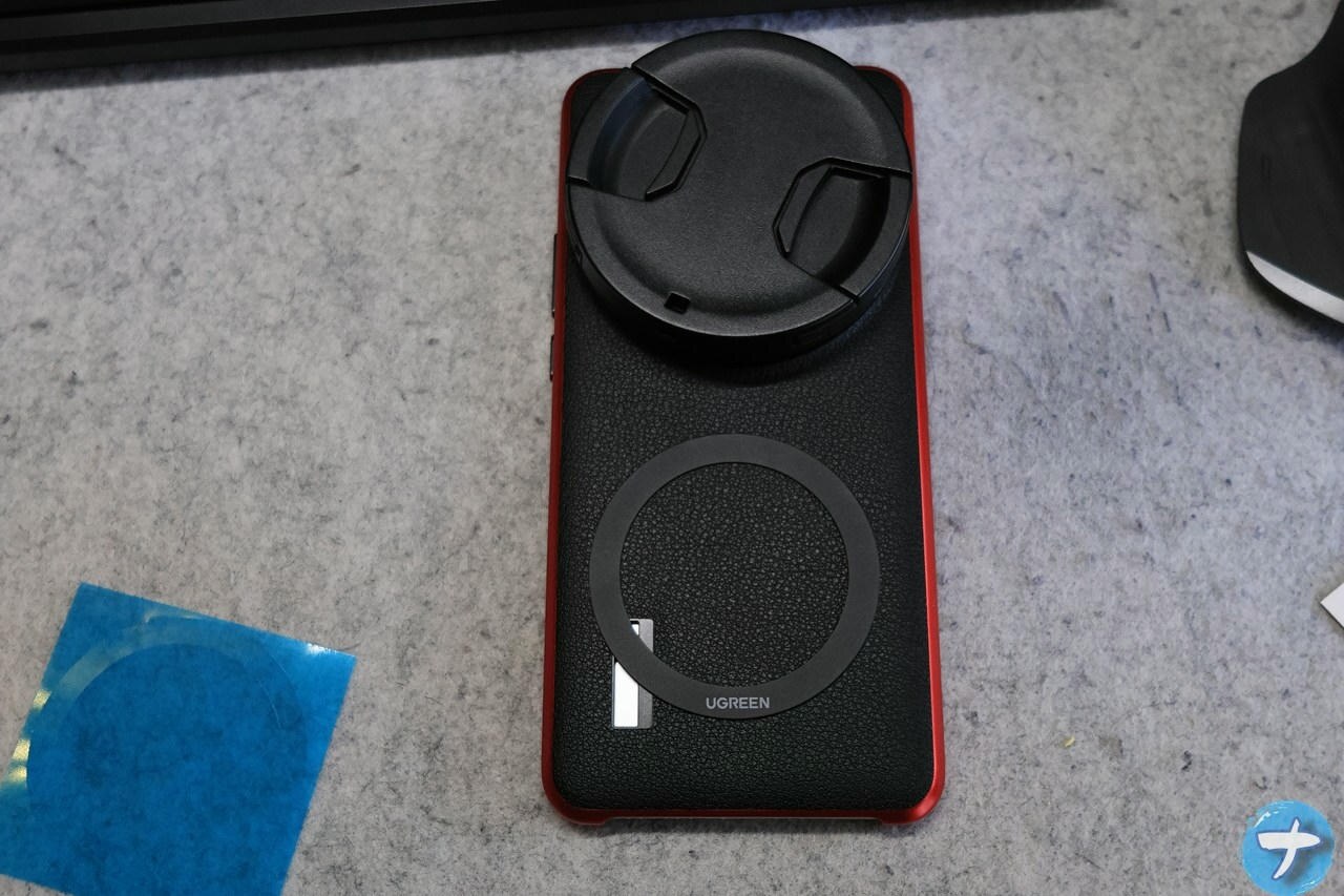 「Xiaomi 15 Ultra」に「UGREEN メタルリング」を貼った写真