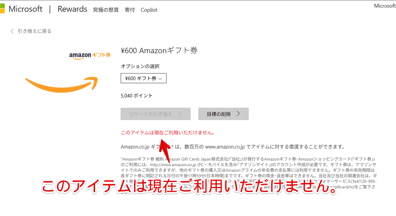 RAINAS ※他の方はご購入をお控え願います。 Microsoft Rewards】アマギフと交換したのにメールが届かない時