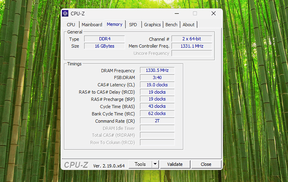 GEEKOM A5 Pro 2026のCPU-Z(メモリーページ)