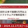 WonderFox 2024 クリスマス無料配布キャンペーン